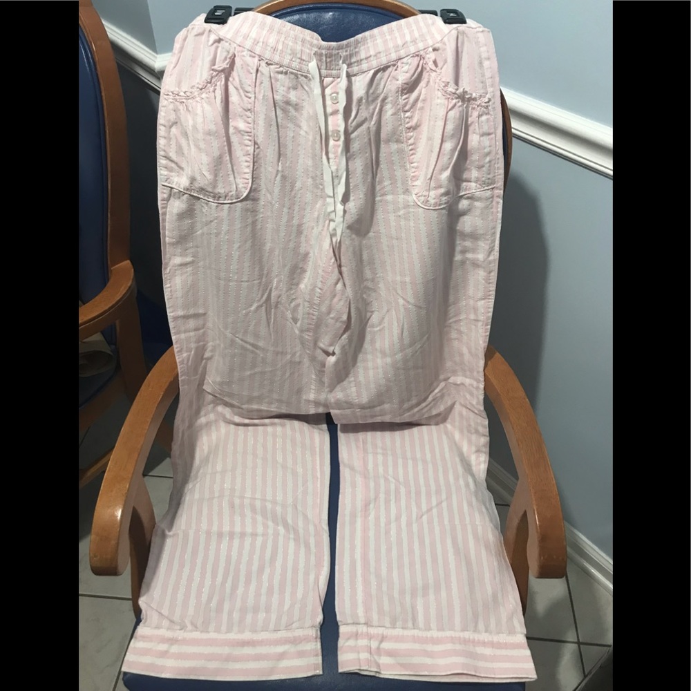 Victoria’s Secret pin-striped sleep pants